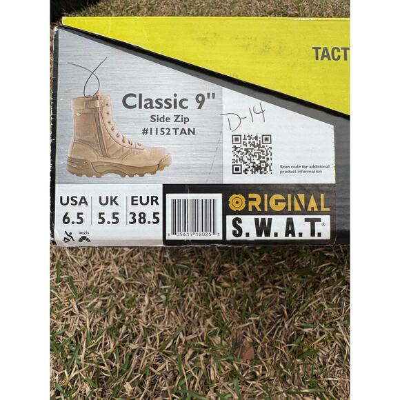 Original SWAT Classic 9” Side Zip Boots-NIB-Size 6.5 main image 7